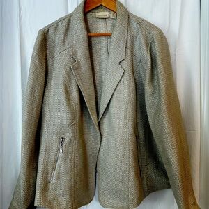 Chico's Beige Woven Jacket